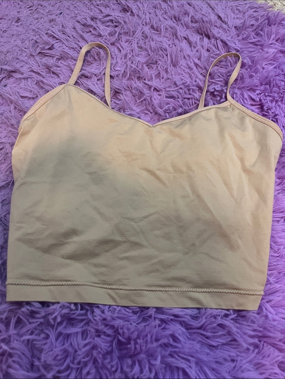 Everyday Nude Seamless Camisole Bralette with Thin Straps